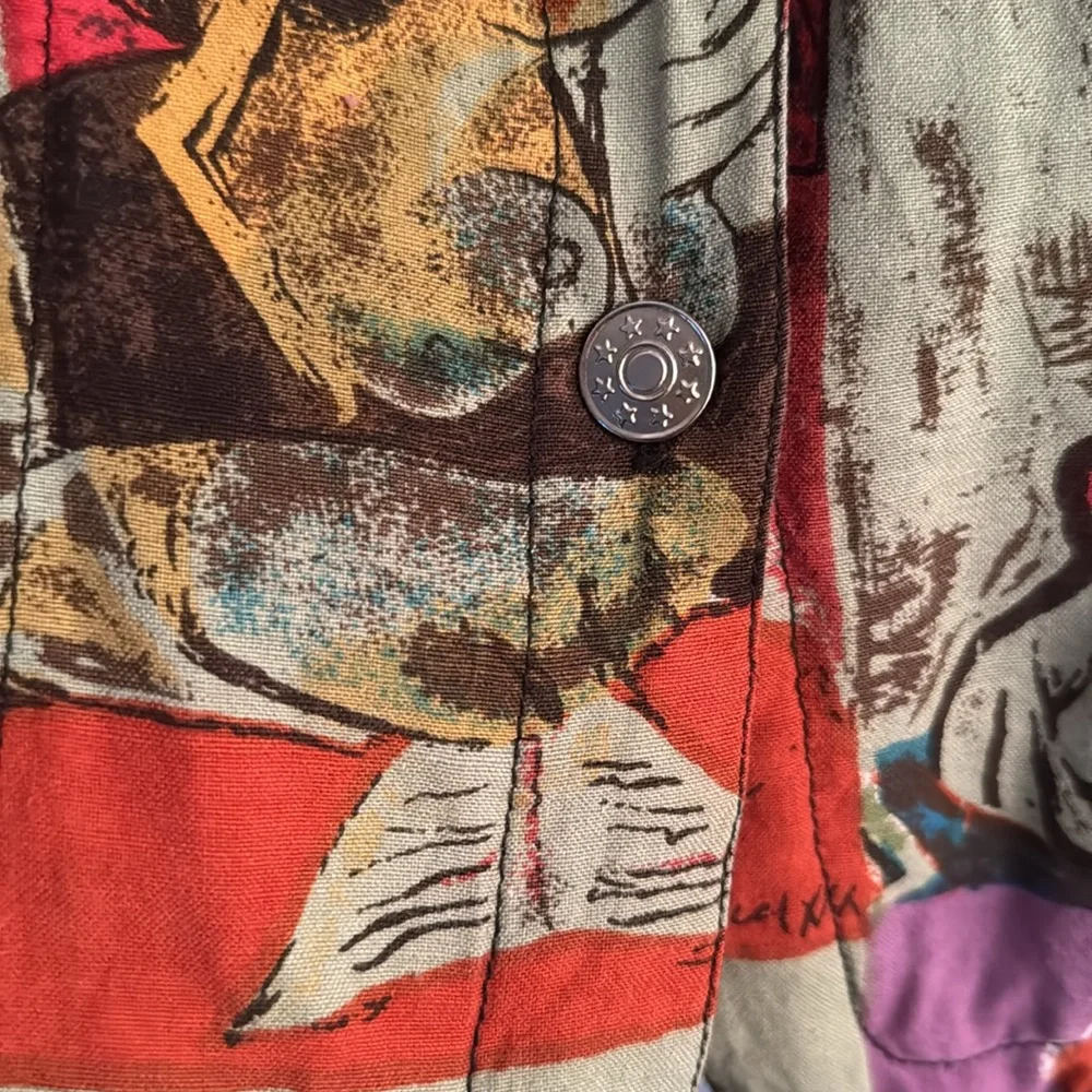 Mirror Image Picasso Art Style Jacket size XL - Picture 14 of 16